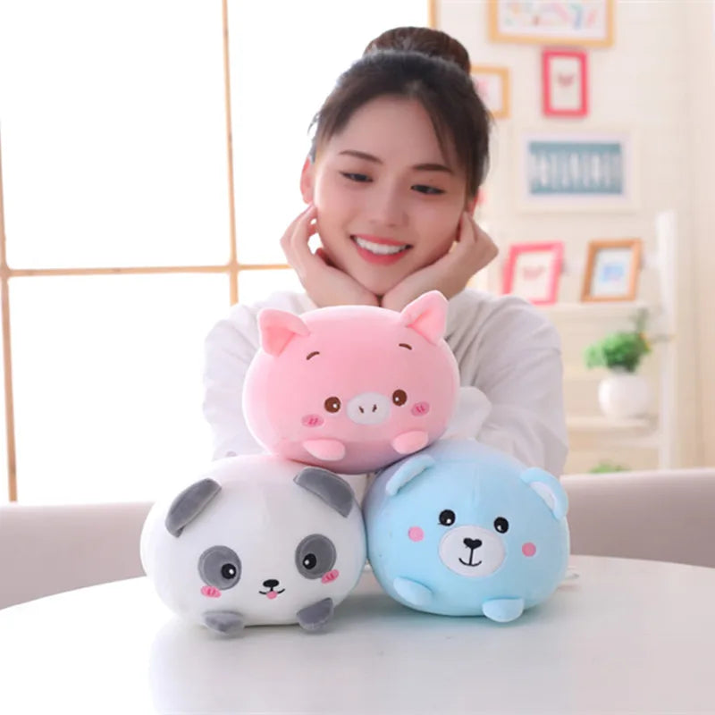 Fat Animal Plush Pillow – Cute Cartoon Stuffed Toys (9 Styles)