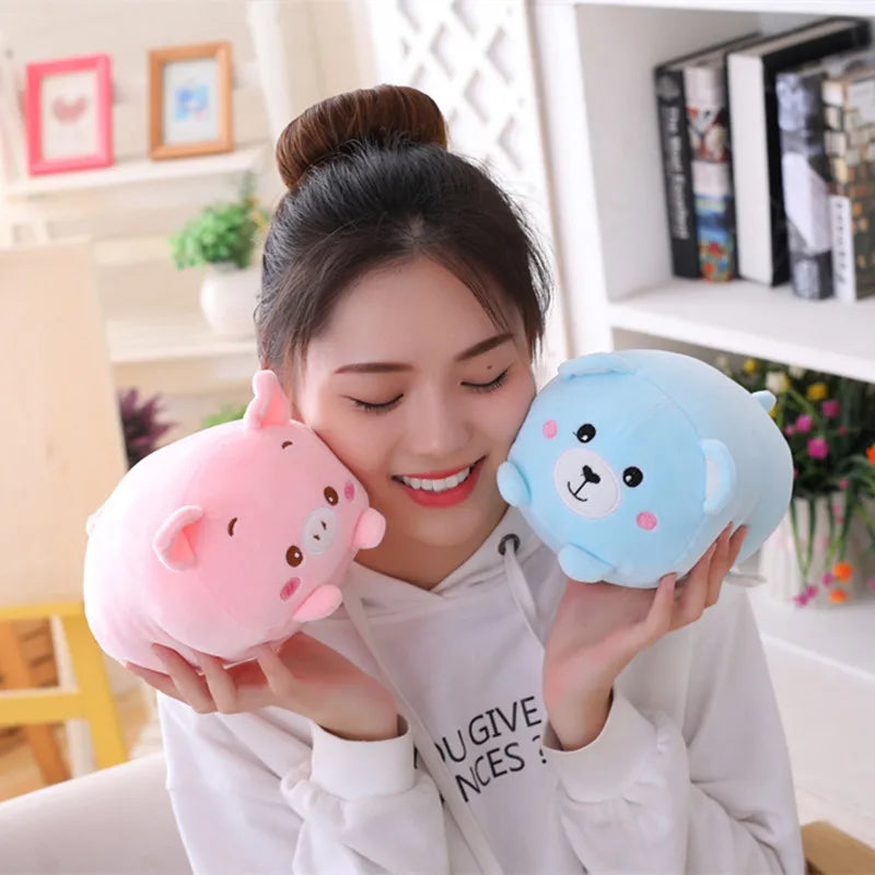 Fat Animal Plush Pillow – Cute Cartoon Stuffed Toys (9 Styles)
