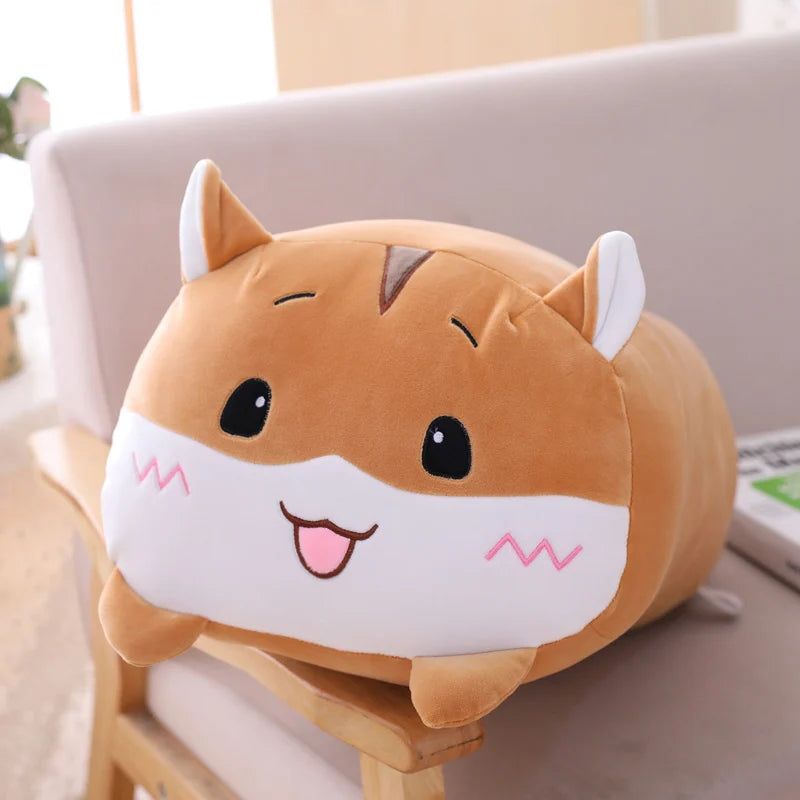 Fat Animal Plush Pillow – Cute Cartoon Stuffed Toys (9 Styles)