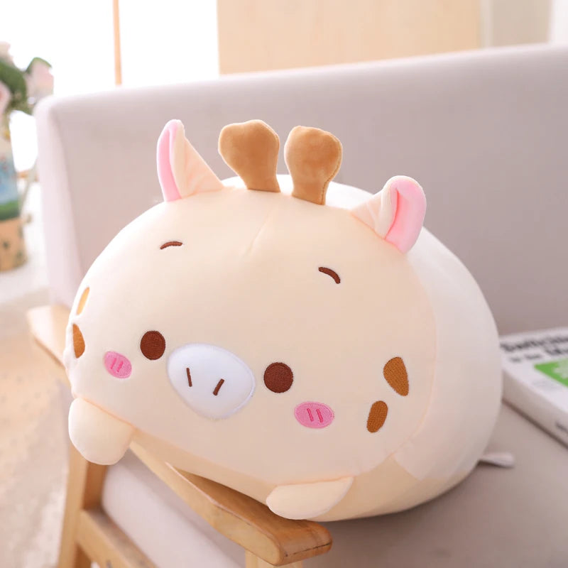 Fat Animal Plush Pillow – Cute Cartoon Stuffed Toys (9 Styles)