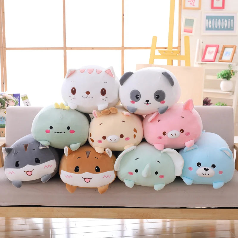 Fat Animal Plush Pillow – Cute Cartoon Stuffed Toys (9 Styles)