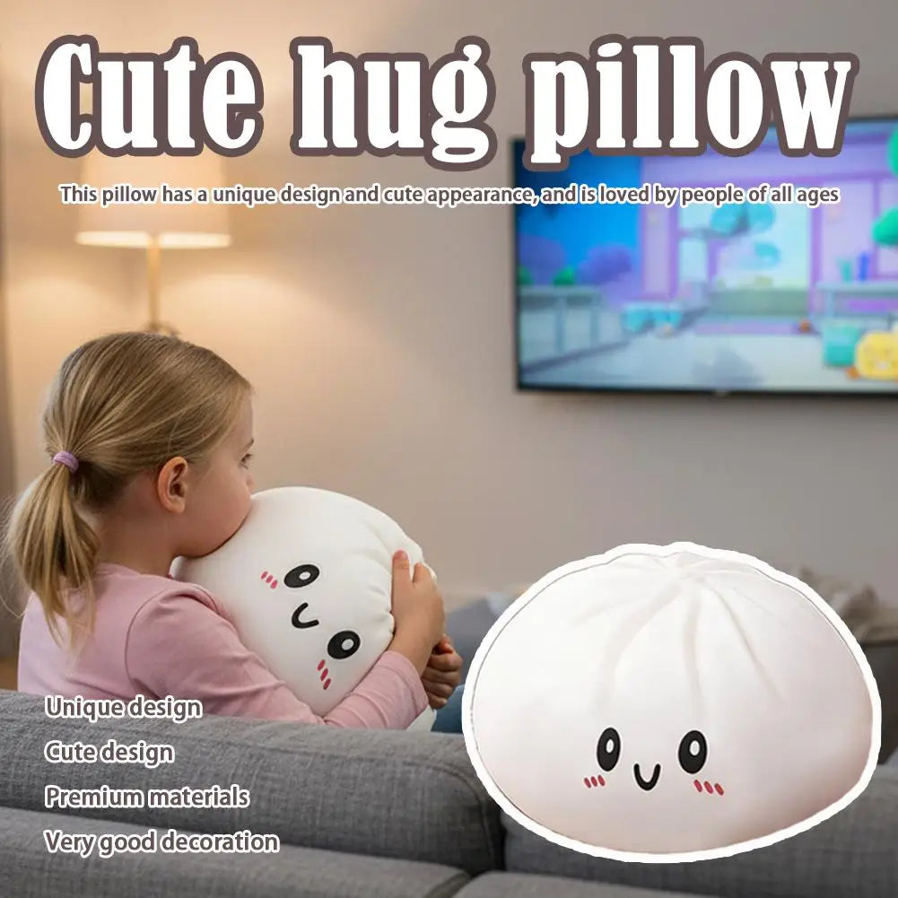 Dumpling Squishy Plush Pillow – Soft Hug & Stress Relief Toy