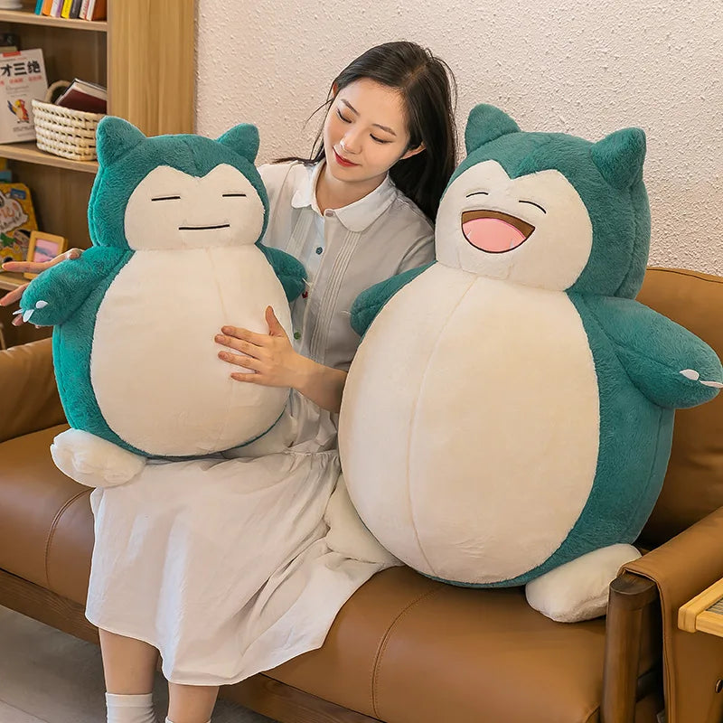 Snorlax Plush Pillow – Cute Sleeping Doll Toy