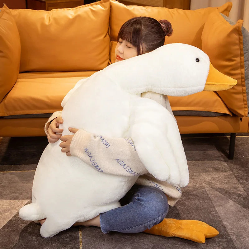 Jumbo Goose Plush Pillow – Cozy Bed & Sofa Companion