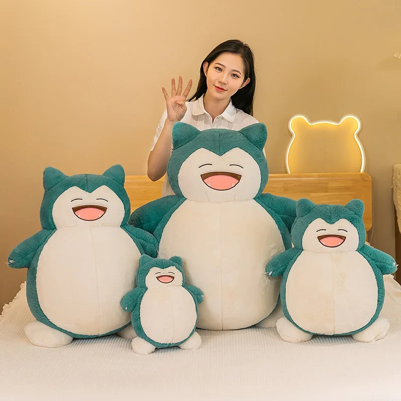 Snorlax Plush Pillow – Cute Sleeping Doll Toy