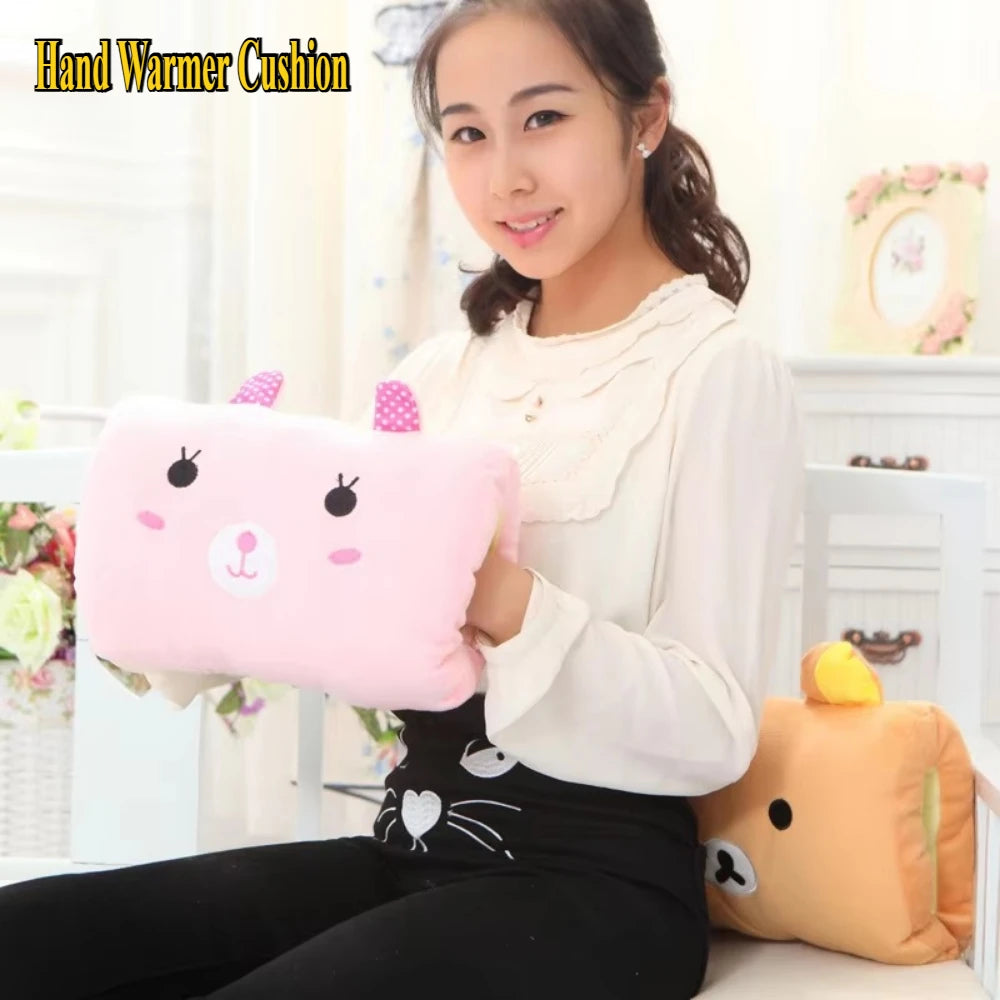 Hand Warming Plush Pillow – Soft Nap Cushion & Travel Essential