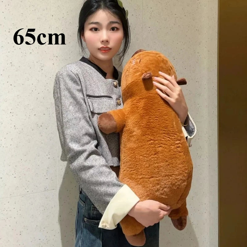 Kawaii Capybara Sleep Pillow – Soft Plush Cuddle Cushion for Bed & Sofa