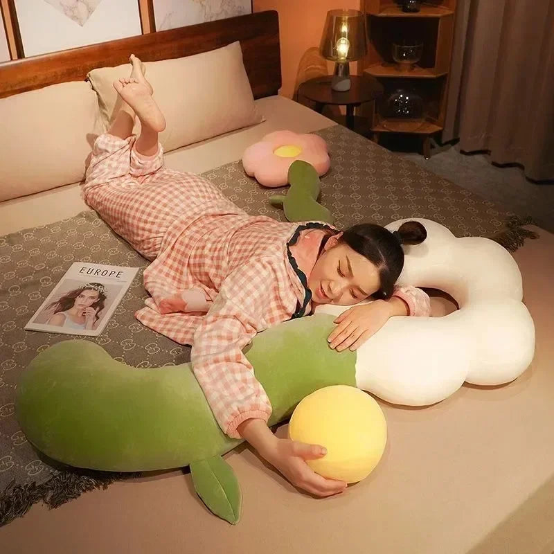 Sunflower Plush Body Pillow – Cute Large Flower Sofa & Bed Cushion
