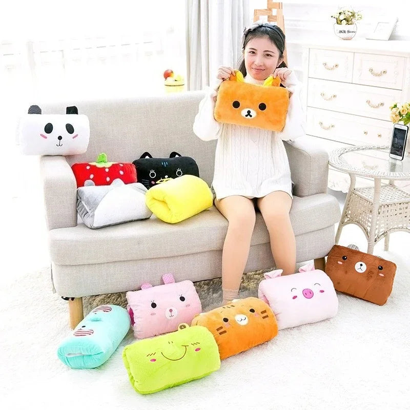 Hand Warming Plush Pillow – Soft Nap Cushion & Travel Essential