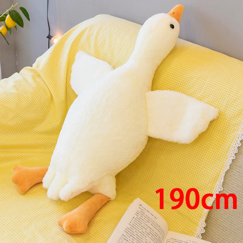 Jumbo Goose Plush Pillow – Cozy Bed & Sofa Companion