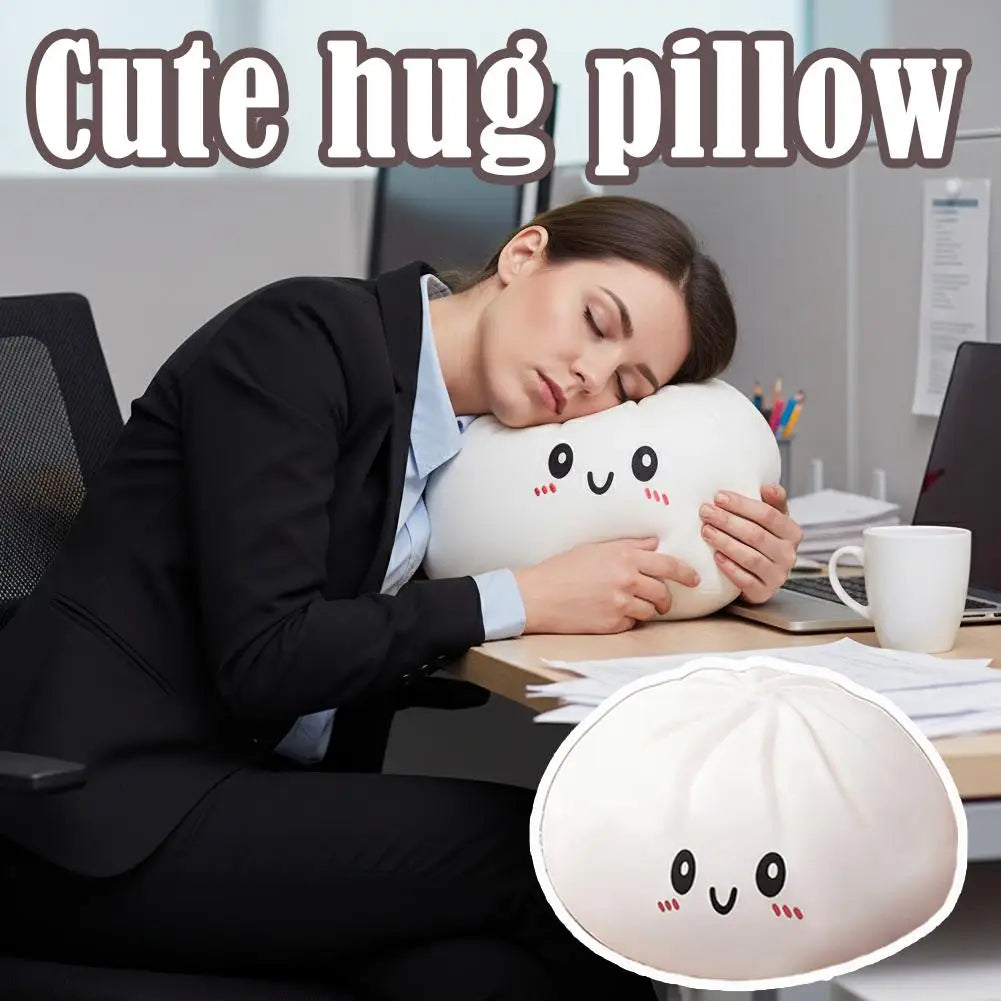 Dumpling Squishy Plush Pillow – Soft Hug & Stress Relief Toy