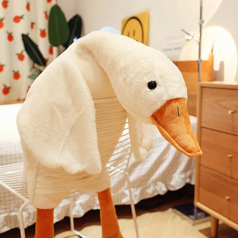 Jumbo Goose Plush Pillow – Cozy Bed & Sofa Companion